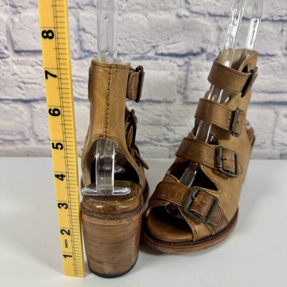 Freebird by Steven Quail Tan Leather sandals 7 - Picture 6 of 13